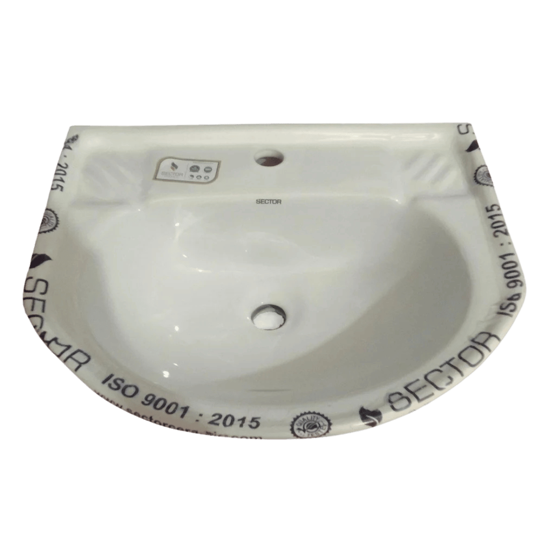 Ceramic White Wall Mount Wash Basin