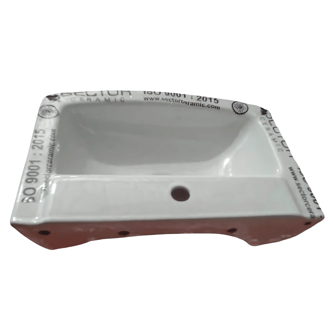 Ceramic Rectangular Wall Mount Wash Basin
